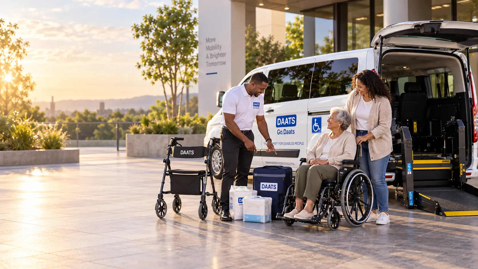 A family receiving assistance from the DAATS Access team